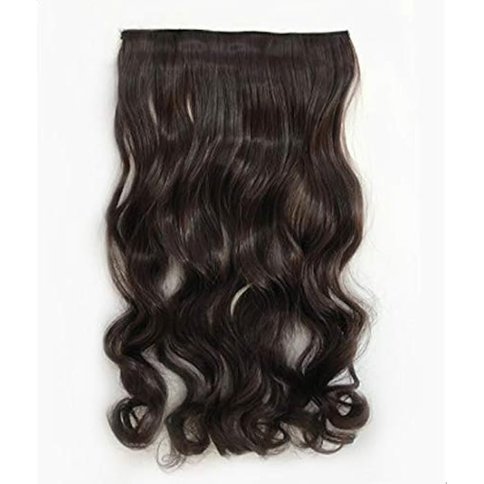 DILLARDS One Piece Thicken Woman Long Curcly Wigs Hair Extension Wig Clip - Image 3